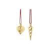 Discount Georg Jensen 2025 Juleornamentsæt 2 stk., guld