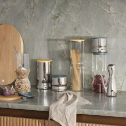 Discount Georg Jensen ALFREDO opbevaringsdåse large 1,5 L, glas/grøn glas/gr&oslash;n
