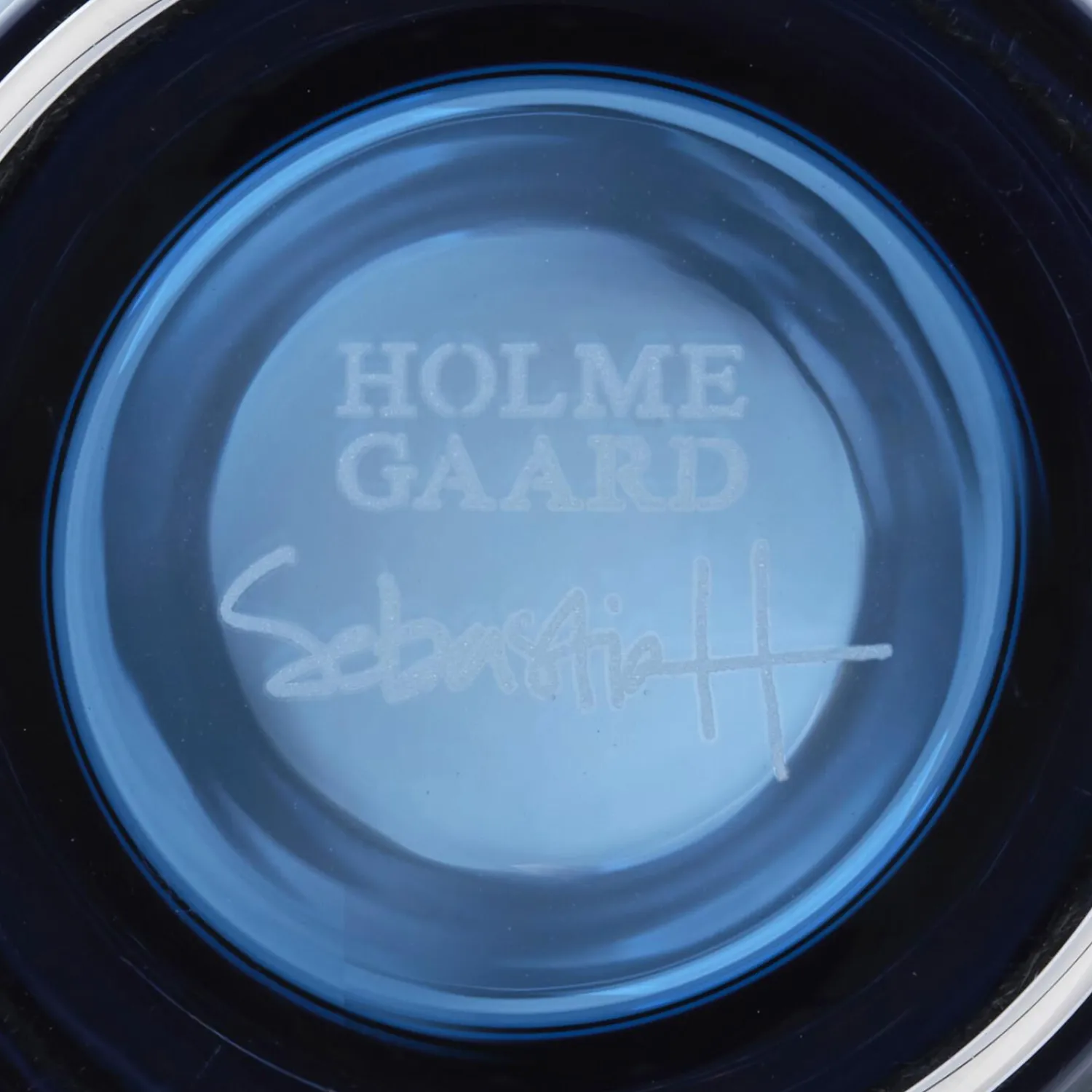 Holmegaard ARC vase, mørk blå