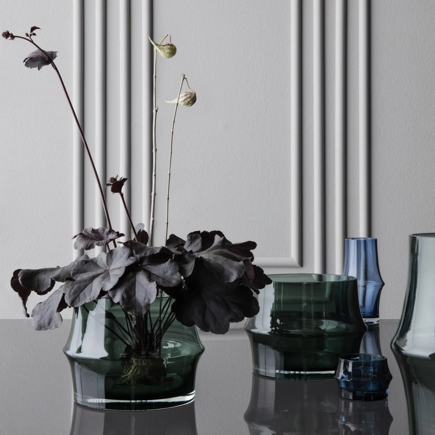 Holmegaard ARC vase, mørk blå