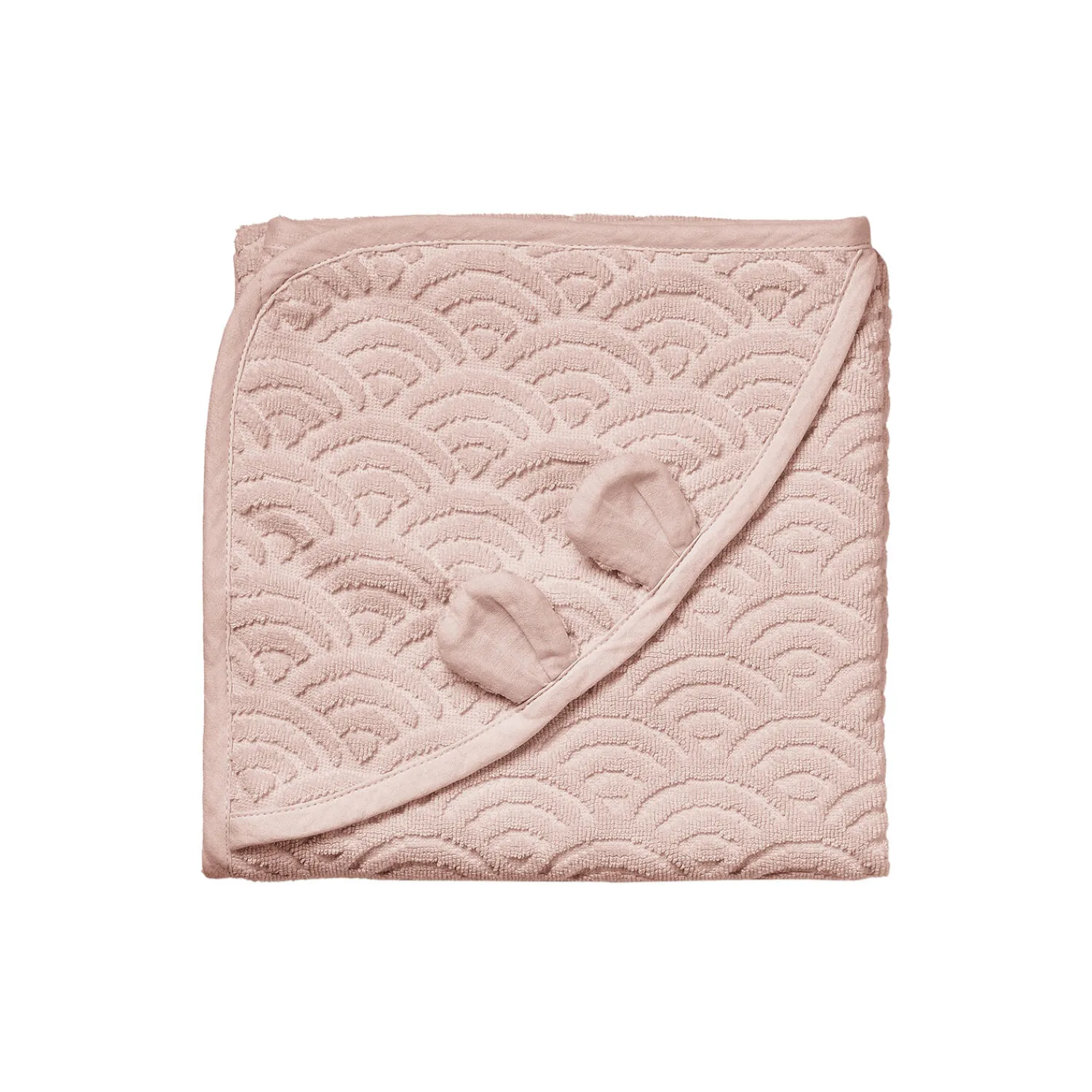 Cam Cam Copenhagen Badeudstyr|Håndklæder<Baby håndklæde med hætte og ører, dusty rose