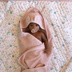 Cam Cam Copenhagen Badeudstyr|Håndklæder<Baby håndklæde med hætte og ører, dusty rose