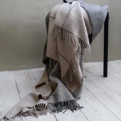 Best ELVANG Blocks plaid, camel