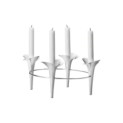 Online Georg Jensen Bloom Botanica lysestage sølv