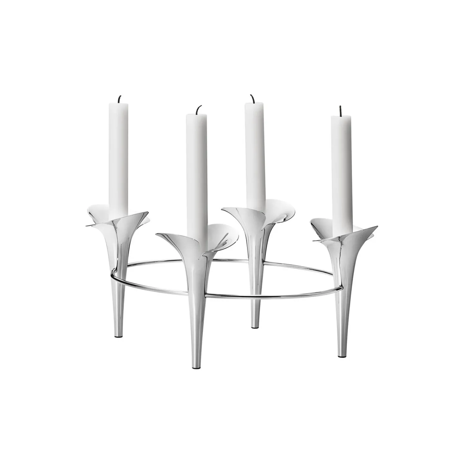 Online Georg Jensen Bloom Botanica lysestage sølv