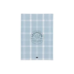Lexington Køkkentekstiler<Botanical Checked Organic Cotton Kitchen Towel, blue/white