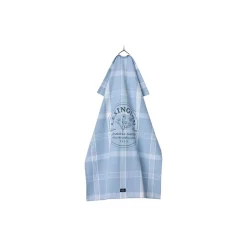 Lexington Køkkentekstiler<Botanical Checked Organic Cotton Kitchen Towel, blue/white