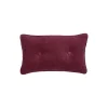 Best Lexington Buttoned Pillow, burgundy