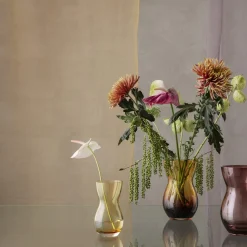 Holmegaard Vaser<Calabas vase, burgundy