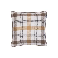 Online Lexington Checked Pillow Cover, olive/oat
