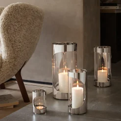 Discount Georg Jensen CHROME CONTOURS Fyrfadsstage