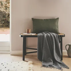 Best Silkeborg Uldspinderi Cusco pude, 01792 moss green