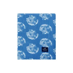 Clearance Lexington Dug i økologisk bomuld med print af skaller, blue/white