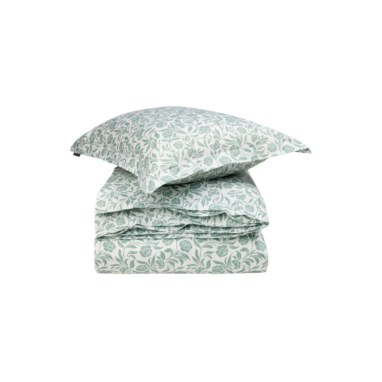 Outlet Lexington Flowers Cotton Sateen Bed Set, white/eucalyptus