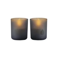 Best Uyuni Lighting Glass Candle 2-pack, grey