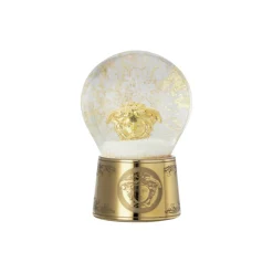 Clearance Rosenthal x Versace Golden Medusa Snow Globe