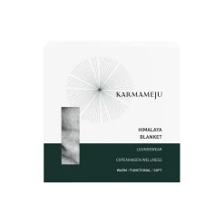 Karmameju HIMALAYA fleecetæppe, light grey