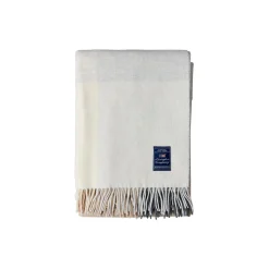 Clearance Lexington Icons CheckedRecycledWoolThrow, white/beige/grey