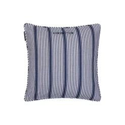 Sale Lexington Icons Classic Striped Organic Cotton Twill Pillow Cover, white/navy