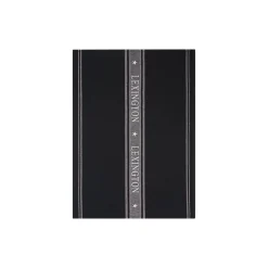 New Lexington Icons Cotton Jacquard Star Kitchen Towel, black/white