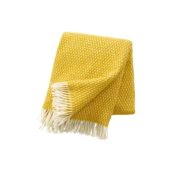Best Klippan Yllefabrik Knut Uld plaid, saffron