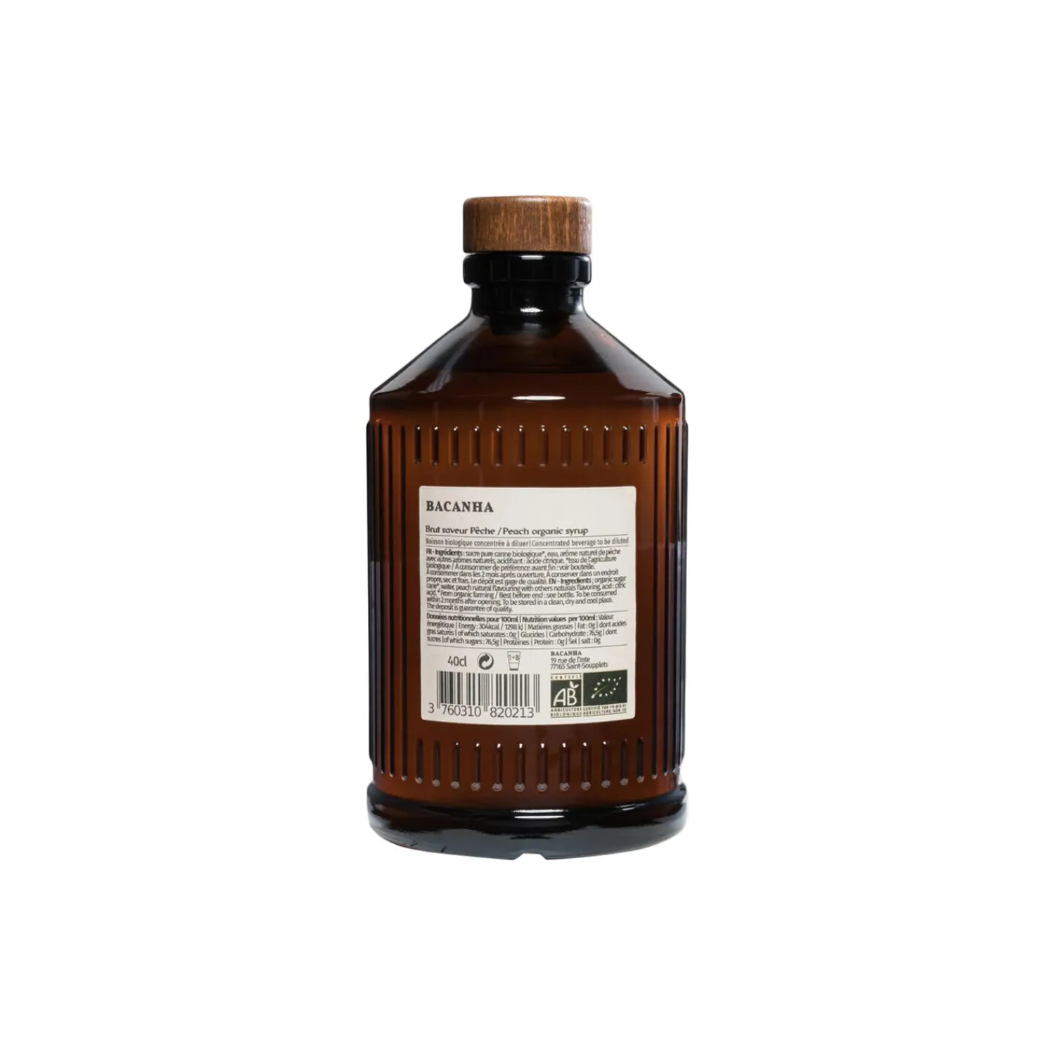 Bacanha Delikatesser<Økologisk sirup - Basilikum