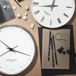 Clearance Georg Jensen Koppel vægur, hvid/stål