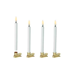 Online Uyuni Lighting LED Christmas Tree Taper Candles with Clips 4 pcs