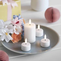 Discount Uyuni Lighting LED Mini Pillar Candle 7.5 cm, nordic white