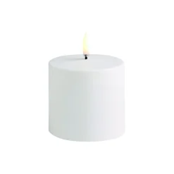 Discount Uyuni Lighting LED Outdoor Pillar Candle 8 cm, white nordic white