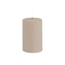 Uyuni Lighting LED Outdoor Pillar Candle 8 cm, sandstone