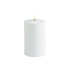 Hot Uyuni Lighting LED Outdoor Pillar Candle 13 cm, white nordic white