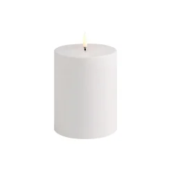 New Uyuni Lighting LED Outdoor Pillar Candle 13 cm, white nordic white