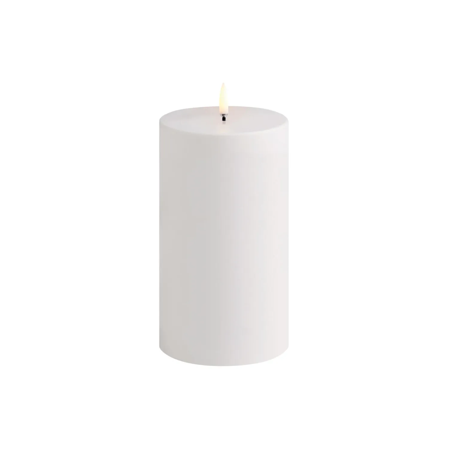 Best Uyuni Lighting LED Outdoor Pillar Candle 18 cm, white nordic white