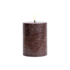 Discount Uyuni Lighting LED Pillar Candle 10 cm, brown