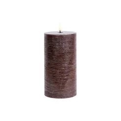 Uyuni Lighting Lys & Duftlys<LED Pillar Candle 15 cm, brown