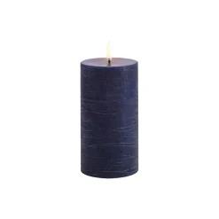 Uyuni Lighting Lys & Duftlys<LED Pillar Candle 15 cm, dark blue