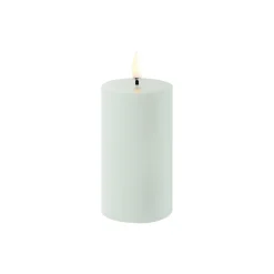 Discount Uyuni Lighting LED Pillar Candle 10 cm, dusty green