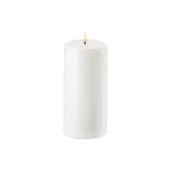 Uyuni Lighting Lys & Duftlys<LED Pillar Candle 20 cm, nordic white