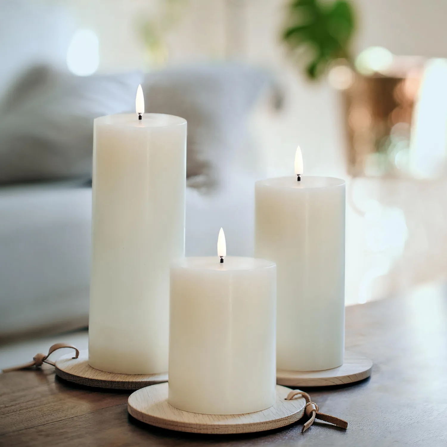 Discount Uyuni Lighting LED Pillar Candle 10 cm, nordic white