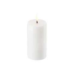 Uyuni Lighting Lys & Duftlys<LED Pillar Candle 10 cm, nordic white
