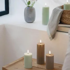 Outlet Uyuni Lighting LED Pillar Candle 15 cm, sandstone