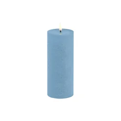 Discount Uyuni Lighting LED Pillar Candle 20 cm, sky blue