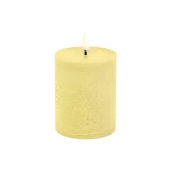 Uyuni Lighting Lys & Duftlys<LED Pillar Candle 10 cm, wheat yellow