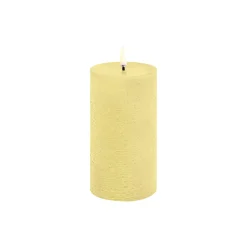 Clearance Uyuni Lighting LED Pillar Candle 15 cm, wheat yellow