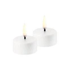 Clearance Uyuni Lighting LED rechargeable tealight 2 stk., white