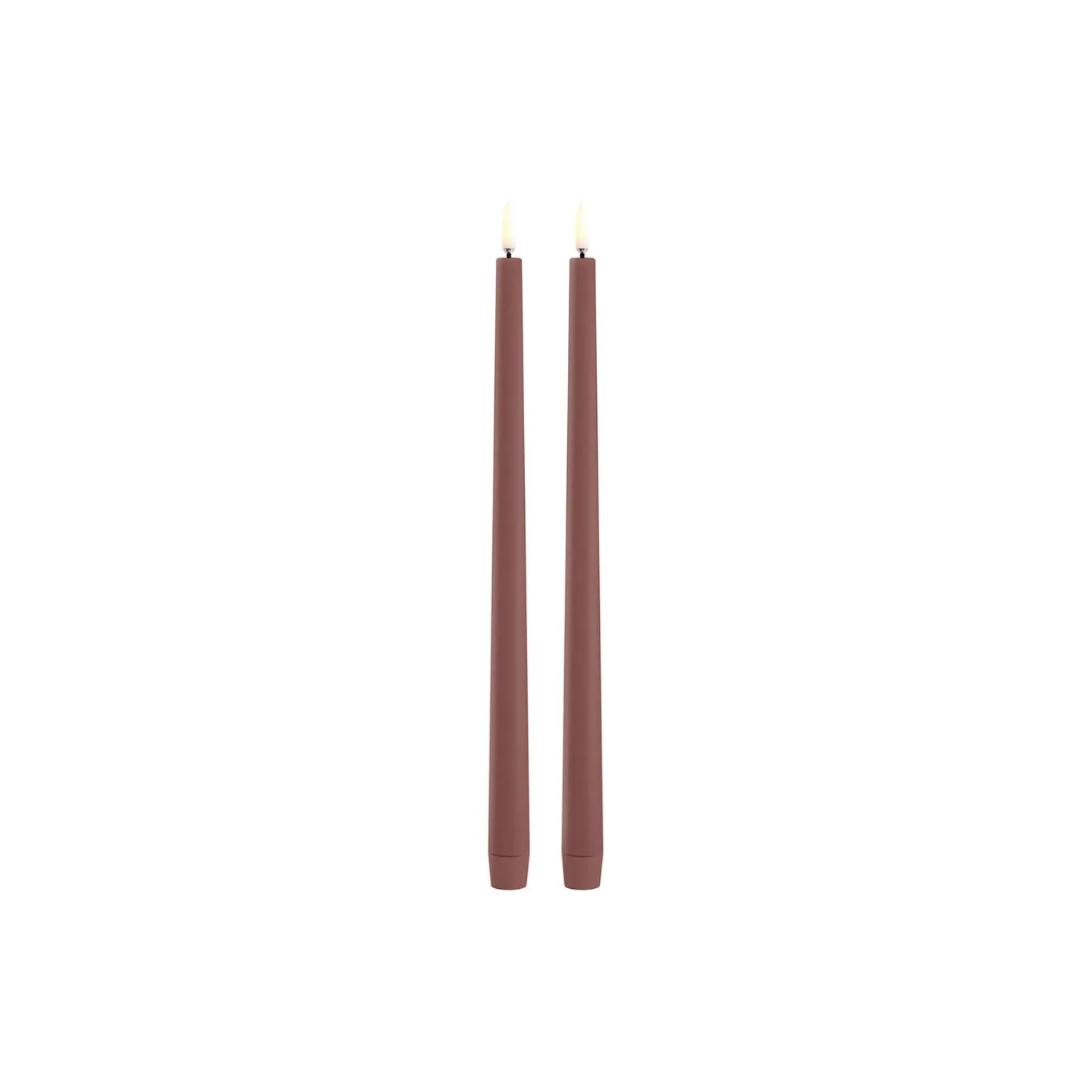 Hot Uyuni Lighting LED Slim Taper Candle 32 cm 2 pcs, terracotta
