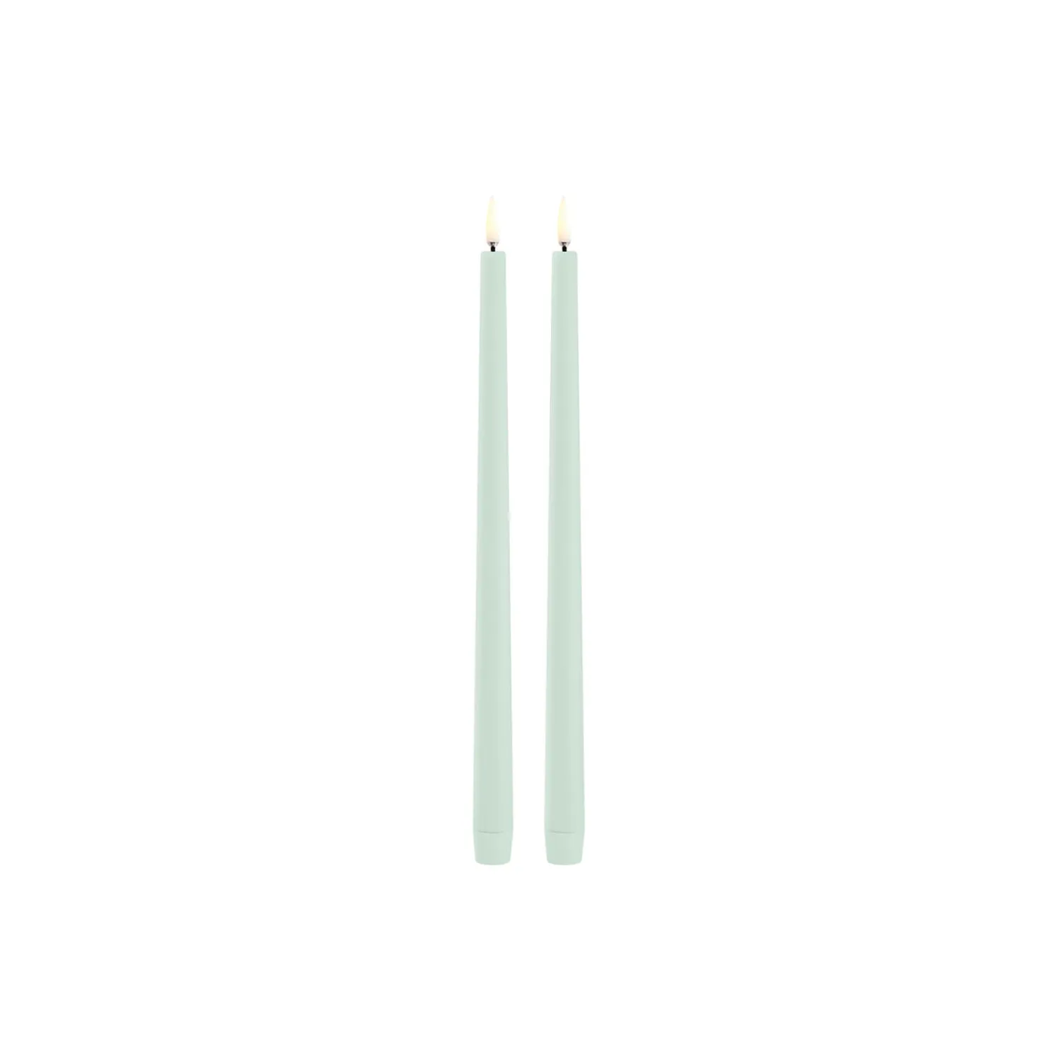 Hot Uyuni Lighting LED Slim Taper Candle 32 cm 2 pcs, dusty green