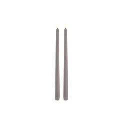 New Uyuni Lighting LED Slim Taper Candle 32 cm 2 pcs, sandstone