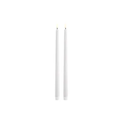 Discount Uyuni Lighting LED Slim Taper Candle 2 stk., nordic white